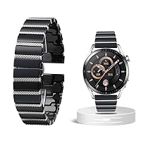 AEHON 20mm 22mm Luxury Ceramic Steel Black Straps Watch Band Bracelet Wristband Belt