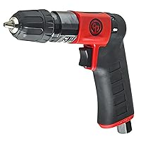 Chicago Pneumatic CP7300RQCC - Air Power Drill, Power Tools, Reversible, 1/4 Inch (6.5 mm), Reversible, Keyless Chuck, Pistol Handle, 0.31 HP/230 W, Stall Torque 1.9 ft. lbf/2.6 NM - 2800 RPM