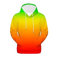 Men's Women's Sweatshirts Oversized 2023 Trendy Gradient Color Hoodies For Couple Unisex Casual Sweatshirt Pullover