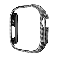 HEPUP Case for Apple Watch Ultra 49mm Hard PC Case Bumper Protection Hollow Frame for iWatch Apple Watch 8/Ultra 49mm (Color : Carbon Black, Size: 49mm iWatch Ultra)