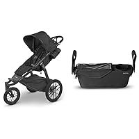UPPAbaby Ridge Jogging Stroller Durable Performance Jogger with Smooth Ride + Never & Parent Console for Ridge