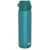 Water Bottle, 500 ml/18 oz, Leak Proof, Easy to Open, Secure Lock, Dishwasher Safe, BPA Free, Hygienic Flip Cover, Carry Handle, Fits Cup Holders, Easy Clean, Odor Free, Carbon Neutral