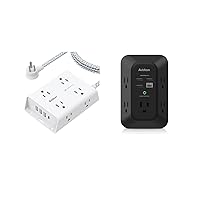 Surge Protector Power Strip, 8 Widely Outlets with 4 USB Ports(1 USB C Outlet) and Outlet Extender with USB C, Essential for Dorm Home Office, ETL Listed