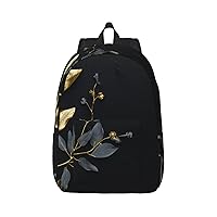 Olive Branch Crease Backpack Canvas Lightweight Laptop Bag Casual Daypack For Travel Busines Women