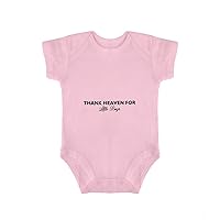 Thank Heaven for Little Boys Baby Body Suit Seasonal Holiday Infant Bodysuit New Baby Gift Light Pink Style 11 24months