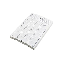 Ezy Dose 31-Day Calendar Disposable Cards for Pill, Medicine, Vitamin, Use with Unit Dose Cold Seal System (Case of 500)
