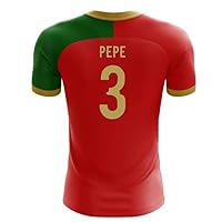 2022-2023 Portugal Flag Home Concept Football Soccer T-Shirt Jersey (Pepe 3) - Kids
