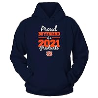 FanPrint Auburn Tigers - Proud Boyfriend - 2021 Graduation Gift T-Shirt