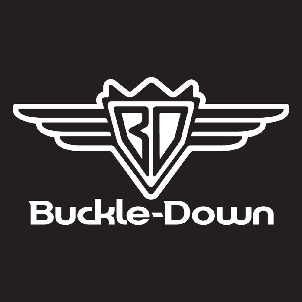 Buckle-Down Seatbelt Belt - Geometric 3-D Skull Face/Chevron Black/Grays/White - 1.0