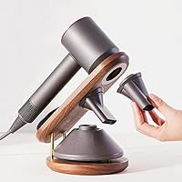 Hair Dryer Stand Holder for Dyson Supersonic, Magnetic Hair Dryer Display Stand wood Bathroom Organizer for Dyson Supersonic Hair Dryer Tools, Compatible for All Dyson Supersonic Models