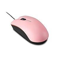 Wired Mouse, USB Wired Computer Mouse for Right or Left Hand, Ergonomic Computer Mouse with Durable Clicks for PC, Computer, Laptop, Desktop, Chromebook, Notebook, Mac (Pink)