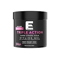 E Elegance Venus Fragrance Triple Action Hair Gel for Men And Women - Super Strong Hold, Extreme Volume, And Long Lasting Shine - Flake Free And Refreshing Fragrance - All Hair Types, 16.9 oz