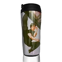 Coffee Mug Jackie Actors Chan Spill Proof Mugs with Lid Water Bottle Travel Cup for Chocolate Milk 12oz