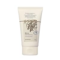 SKINFOOD Rice Daily Cleansing Foam 150ml - Delicate, Fine, and Smooth Cleansing with Fermented White Rice Ingredients - Firming Bubble Facial Foam Cleanser - For Men and Women (5.07 fl. oz.)