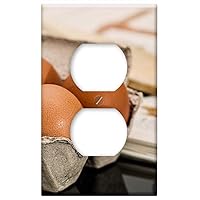 Switch Plate Outlet Cover - Egg Ingredient Baking Cooking Food Raw Kitchen