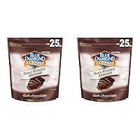 Blue Diamond Almonds Oven Roasted Dark Chocolate Flavored Snack Nuts, 25 Oz Resealable Bag (Pack of 2)