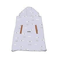 Universal All Seasons Weather Cover for Baby Carrier,Cloak,Windproof,Waterproof,Detachable Lining for Winter Warm,Eco-Friendly Carrying(Light Gray)