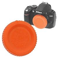 Fotodiox Orange Designer Body Cap Compatible with Nikon F-Mount Cameras