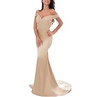 Lace Mermaid Bridesmaid Dresses for Women Formal Evening Dress Maid of Honor Gowns