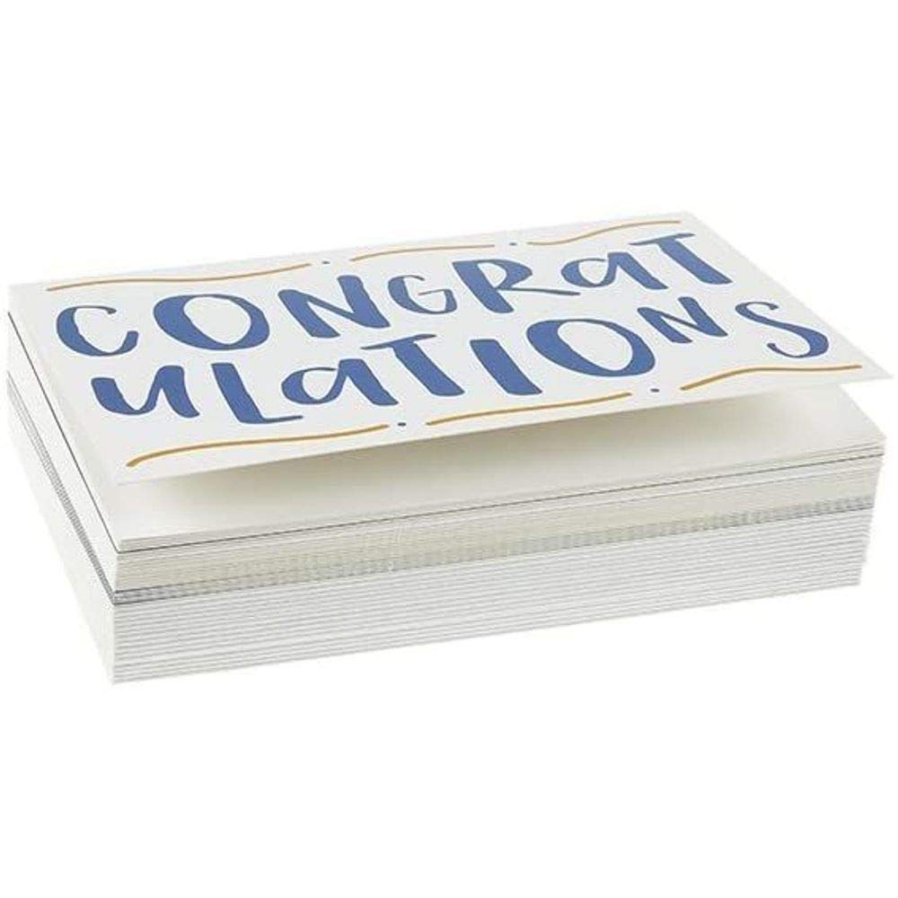 Juvale 36 Pack Blank Graduation Thank You Cards with Envelopes, 6 Assorted Designs (4x6 In)