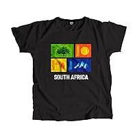 South Africa Seasons Unisex T-Shirt (Black)