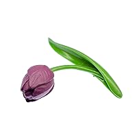 Tulip Brooch Brooch Pin Badge Button Flower Lilac Spring Hard 73Mm