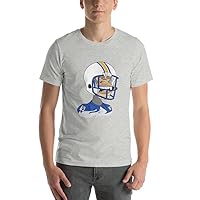 Short-Sleeve Football Design t-Shirt for Men. 100% Cotton Streetwear with American College Football Ape Print.