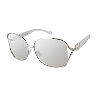 Jessica Simpson J5254 Metal Square Uv400 Protection-Designer Sunglasses for Women, 64mm