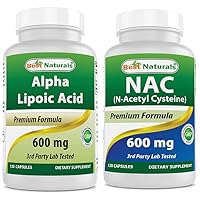 Best Naturals Alpha Lipoic Acid 600 mg & NAC 600 mg
