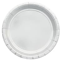 Silver Foil Large Plate - Pack of 10