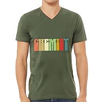 Chemist V-Neck T-Shirt - Chemistry Themed Item- Retro Style Clothing