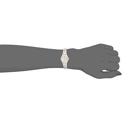 Seiko Women's SUT222 Ladies Dress Solar-Powered Two-Tone Stainless Steel Watch
