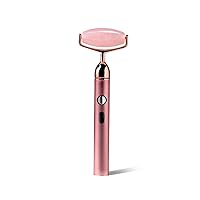 Vanity Planet Rousa Vibrating Rose Quartz Roller - Natural Stone Facial Roller Helps Reduce Fine Lines and Wrinkles - 13,000 Soothing Vibrations per Minute Helps Improve Skin Elasticity