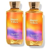 Happy Vibes Shower Gel Gift Sets For Women 10 Oz 2 Pack (Happy Vibes)
