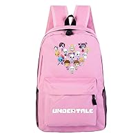 Game Undertale Cosplay Backpack Casual Daypack Day Trip Travel Hiking Bag Carry on Bags Pink /2