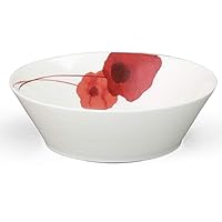 Narumi 52214-3658 Spring Field Bowl, Dish, 5.5 inches (14 cm), Red, Anemone, Microwave Safe, Dishwasher Safe, Made in Japan