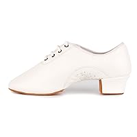 HIPPOSEUS Boys/Men lace-up Dance ShoesBallroom Dance Shoes for Latin Tango Salsa Kids Low Heel Dance Performence Shoes
