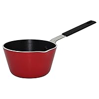 IMUSA USA Nonstick Multi Mini Sauce Pan with Silicone Handle Varies, You May Receive Red, Orange, Blue Color (Pack of 1)
