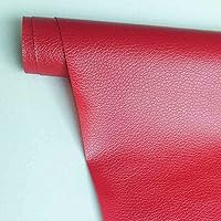 Leather Repair Patch,Repair Patch Self Adhesive Waterproof, DIY Large Leather Patches for Couches, Furniture, Kitchen Cabinets, Wall (Red,197x50 inch)