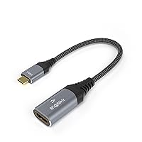 USB C to DisplayPort 1.4 Cable[8K@60Hz, 4K@144Hz], Type-C to DP Cable [Thunderbolt 4 Compatible] for MacBook Pro 2021, MacBook Air/iPad Pro 2020, Xbox,PS5(0.65ft)