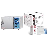 Tuttnauer 1730 Valueklave, Compact Footprint and Easy Operation, Ideal Autoclave for Small Offices & Basic Medical Blue Nitrile Exam Gloves - Latex-Free & Powder-Free - NGPF-7003 (Case of 1,000)