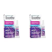 Lubricant Eye Ointment by Bausch & Lomb for Dry Eye Relief, Moisturizing Nighttime Therapy Suitable for Sensitive Eyes, Preservative Free, 1.8 Oz (Pack of 2)