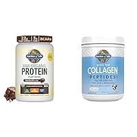 Garden of Life Organic Vegan Chocolate Protein Powder Grass Fed Collagen Peptides Powder – Unflavored Collagen Powder