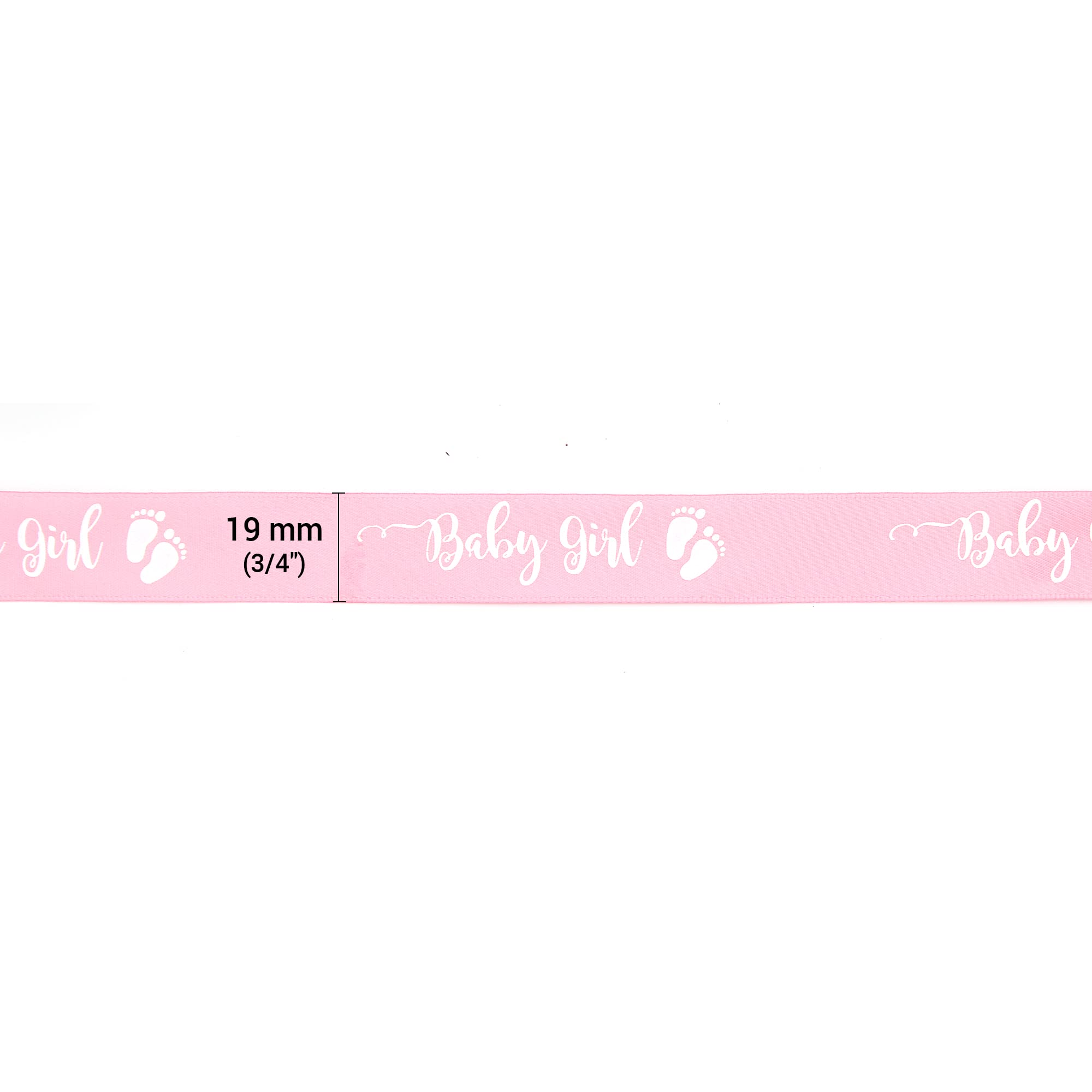 Baby Girl Pink Satin Ribbon 19mm Width Baby Girl Baby Shower Birthday Decoration …