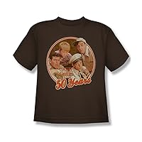 CBS - 50 Years Youth T-Shirt in Coffee