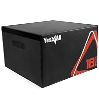 Yes4All Adjustable Soft Plyo Box for Box Jumps - Training Equipment, Ideal for Home Gym, Box Jump Training - 6