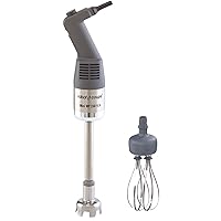 MMP240COMBI Variable-Speed Mini Power Mixer Immersion Blender with 10-Inch Arm/Shaft and 7-Inch Whisk, 120v, Grey