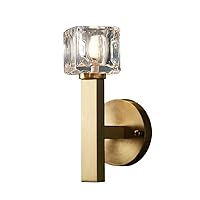 Postmodern Crystal Wall Light Interior Decoration Wall Sconce Copper Wall Lamp, Luxurious Wall Mount Sconces for Living Room Bedroom Background Wall Decor Wall Wash Lights, G4 Base