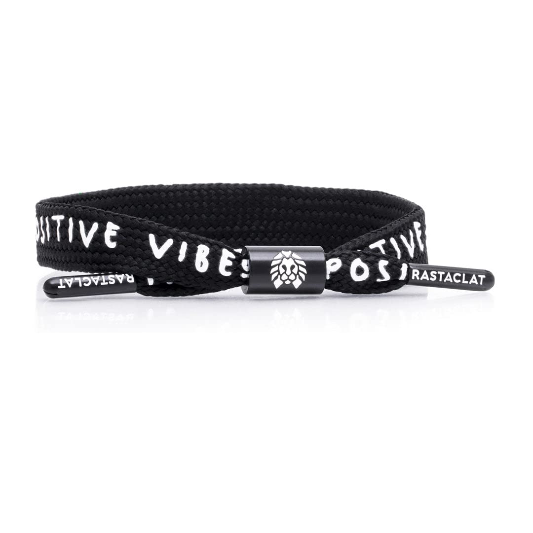 Rastaclat Original Hand Assembled Positive Vibes Adjustable Single Lace Bracelets for All Ages Men | Women