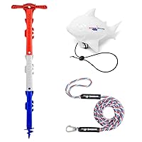 SandShark New Sport Boat Anchor and Jet Ski Anchor. 4ft Shallow Water Anchor Pole for Boat. Must Have Pontoon Boat Accessories Anchor Kit. Kayak Anchor System. Easy Storage, High-Strength ABS Plastic.
